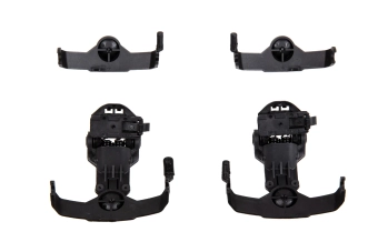 Adaptador de auriculares Comtac para raíles ARC (tipo AMP) - Negro