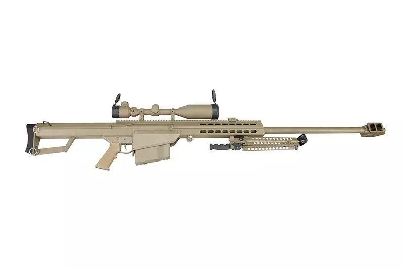 Fusil de airsoft visor y bípode SW-02A - color canela