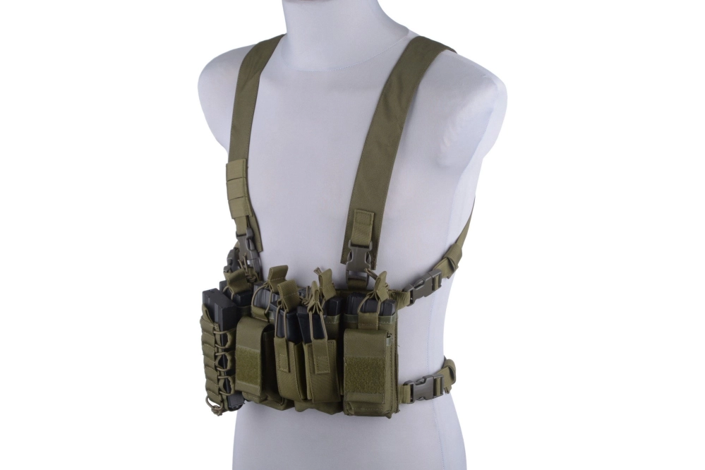 Rychlá vesta Chest rig - olivově zelená