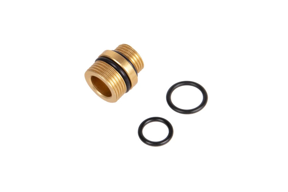 Adapter voor geluiddempers van 11mm CW naar 14mm CCW PCU Goud