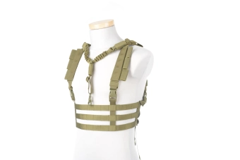 Gilet tactique Chest rig type de profil bas - Olive