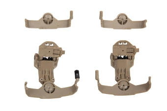 Adaptador de auriculares Comtac para raíles ARC (tipo AMP) - Tierra oscura