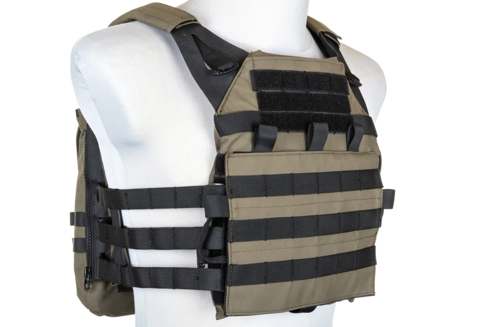 Specna Arms Tactical Plate Carrier vest met aanvalspaneel Ranger Green