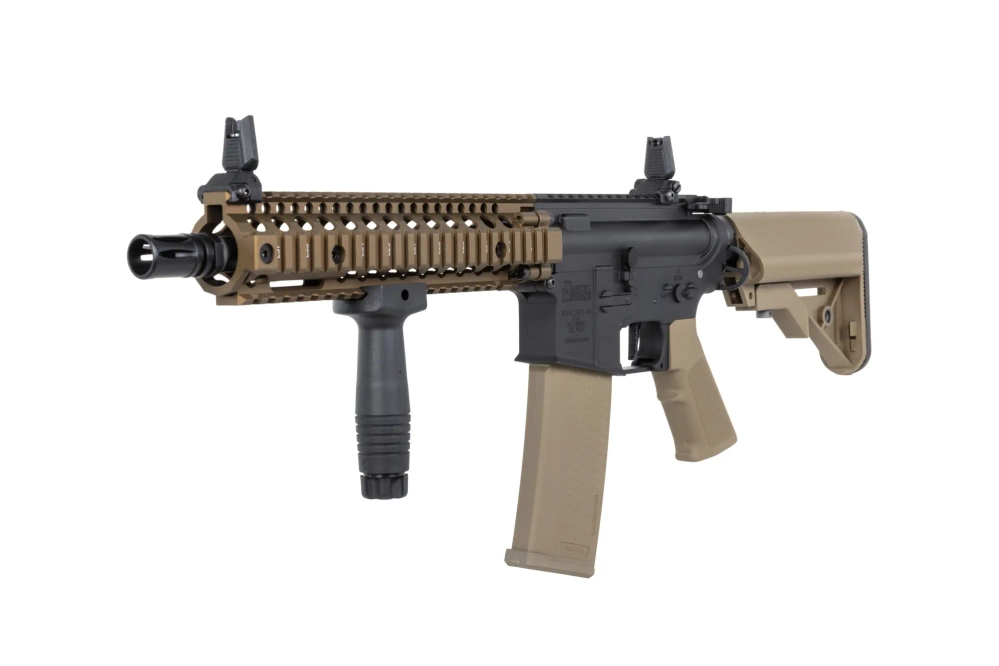 Specna Arms Daniel Defense® MK18 SA-E19 EDGE™ HAL ETU Carabina airsoft de un solo disparo Caos Bronce