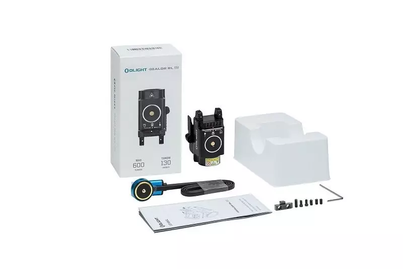 Linterna bALDR Mini RL táctico con láser red dot- negro
