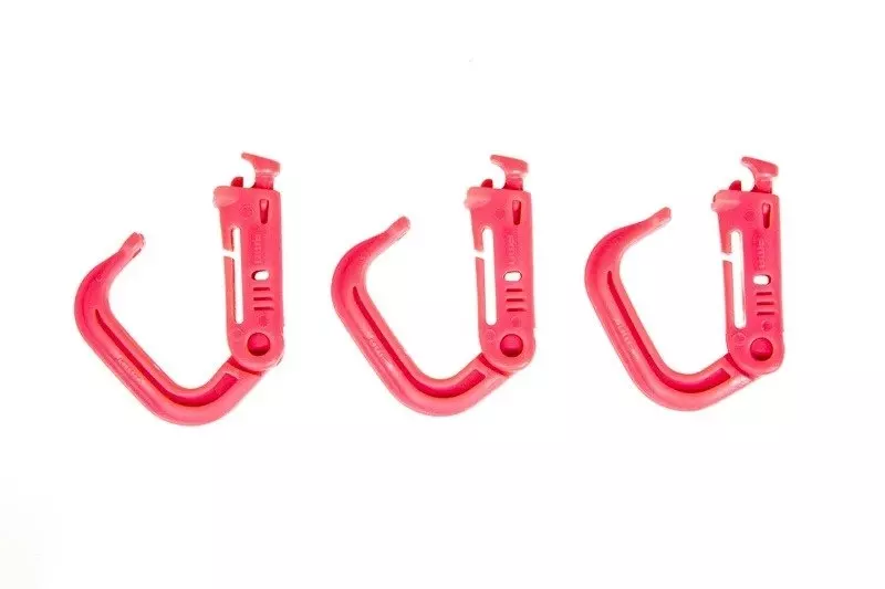 Zestaw 3 klamer typu Grmlock - różowy