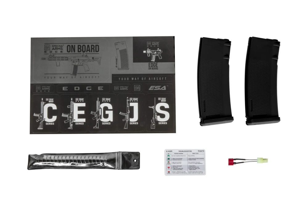Airsoft assault rifle Specna Arms RRA & SI SA-E17-L EDGE™ Light Ops Stock Black