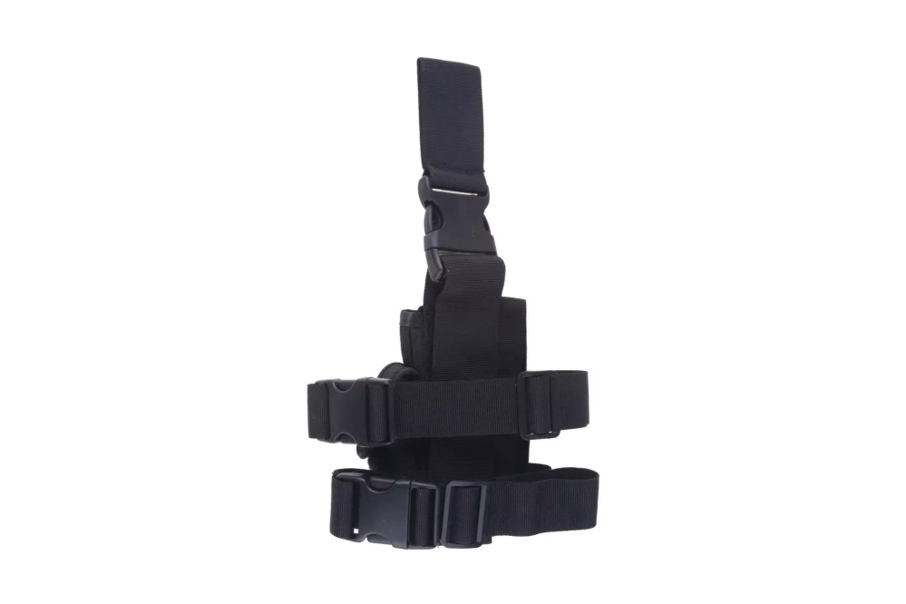 Holster pochette de cuisse avec pochette pour chargeur - noir