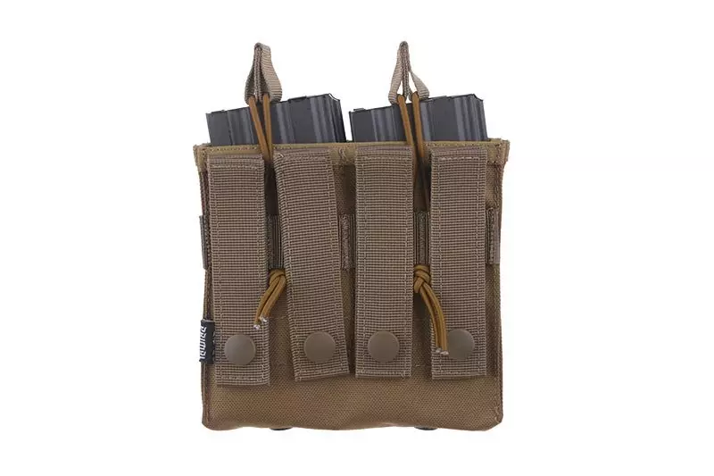 Double Open Top 2+2 Pouch - Tan