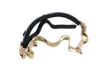 Lunettes de protection ventilées à profil bas - bleu