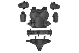 Traje de armadura táctica - Negro