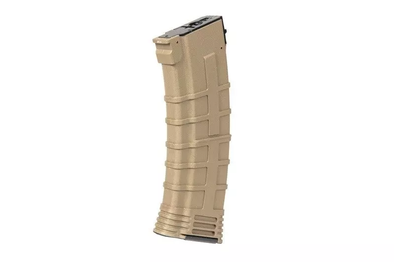 Chargeur Hi-cap 500 balles pour répliques AK - Tan