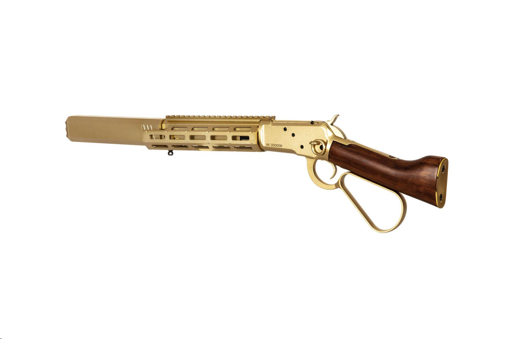 Geweerreplica 1873RS (echt hout) - goud