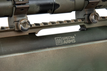 Replika karabinu wyborowego SA-S03 CORE™ z lunetą i dwójnogiem - USMC Scout Sniper