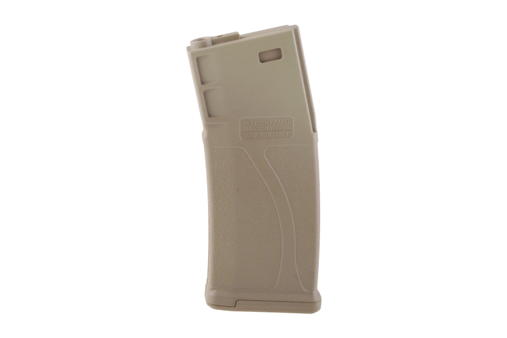 Zestaw 10 magazynków mid-cap 140 kulek do M4/M16 - tan