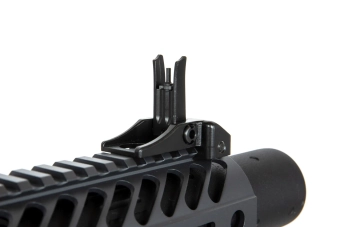 Seekins Precision 12" airsoftová zbraň karabiny SBR8 s tlumičem - šedá