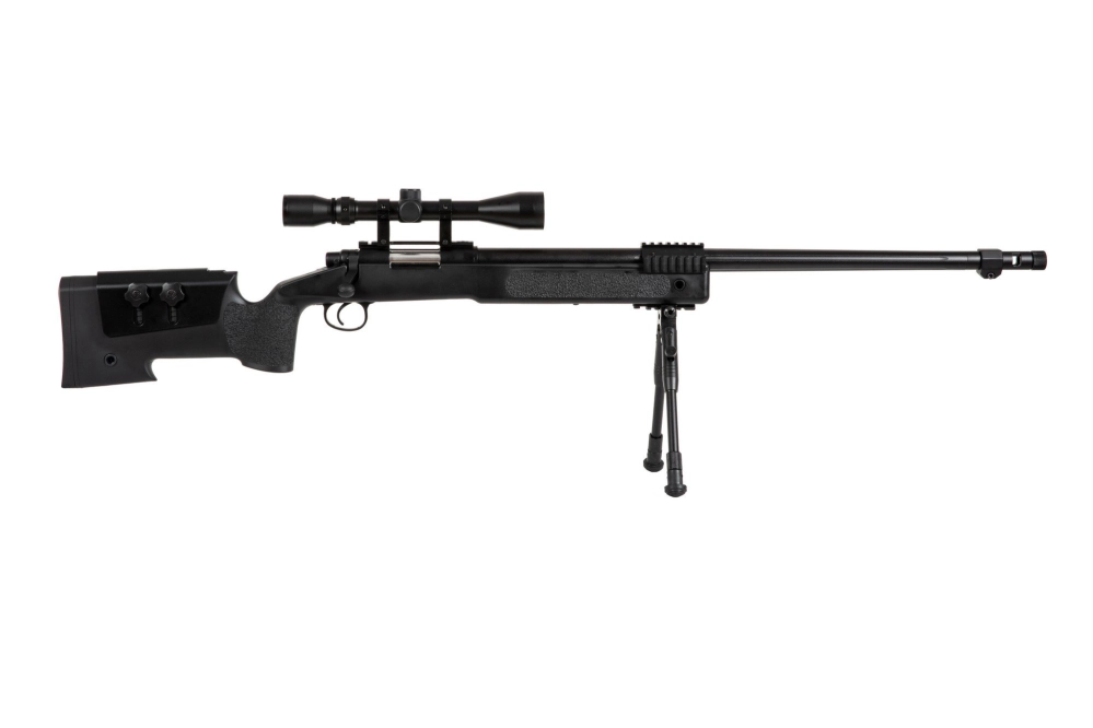 Fusil airsoft fusil de sniper MB16D - avec lunette et bipode