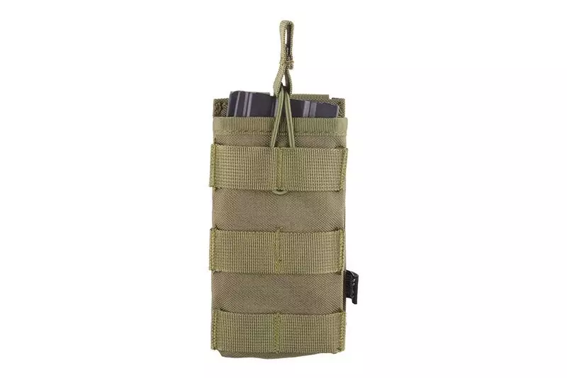 Pochette ouverte en I pour chargeurs AK/M4/G36 - vert olive