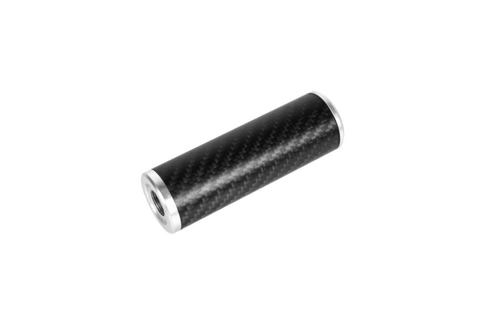 Silencieux carbone 30x100mm - Argent 