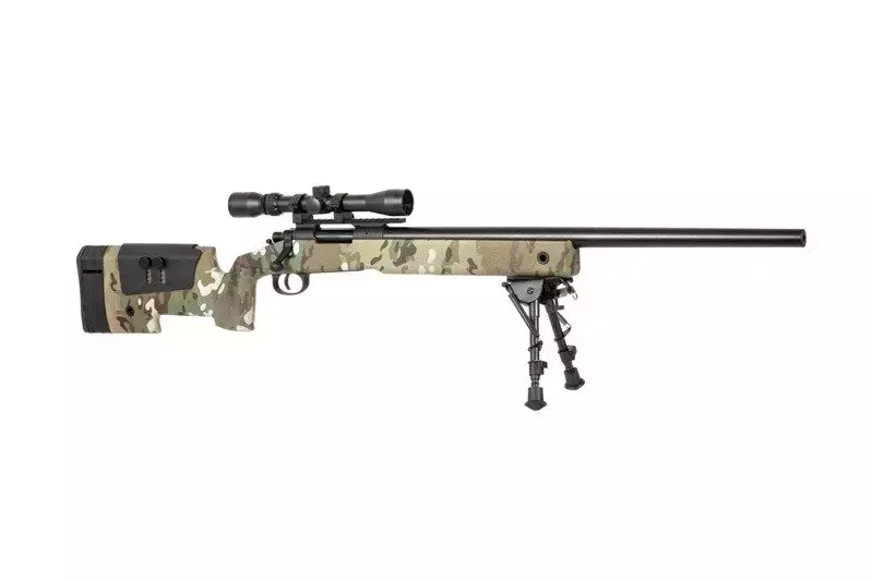 Fusil de airsoft escopeta selectora SA-S02 CORE™ de alta velocidad con visor y bípode - MC