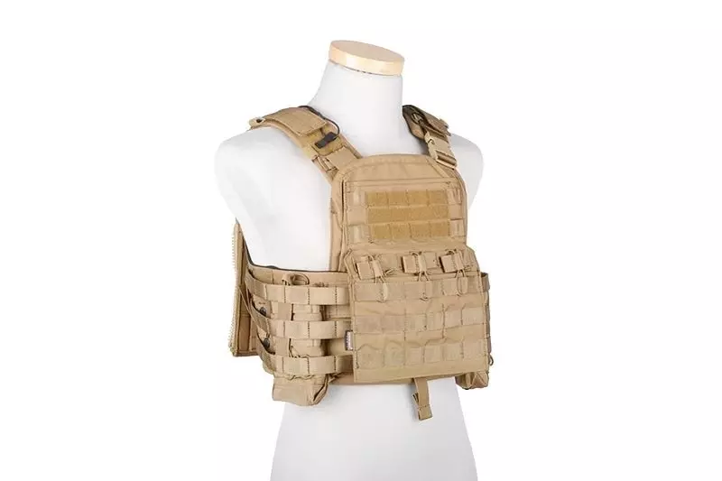 Cherry Plate Carrier Tactical Vest - Coyote