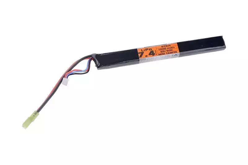 Batterie LiPo 7.4V Valken Energy 1300mah 25/50C Stick