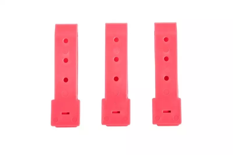3" 3pcs polymer buckle set - pink