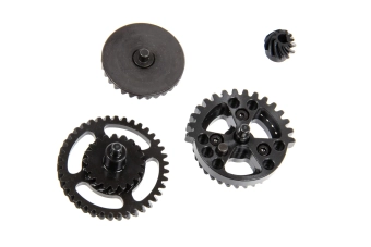 Specna Arms 18:1 CNC skeletonised helical gear set (jeu d'engrenages hélicoïdaux squelettiques CNC)