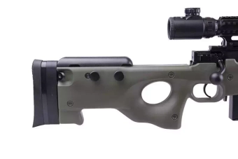 Réplique de fusil de précision 4402D (avec bipied et lunette) - Olive 