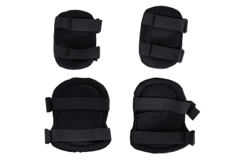 Zestaw ochraniaczy na kolana i łokcie Wosport PA-07 Czarny