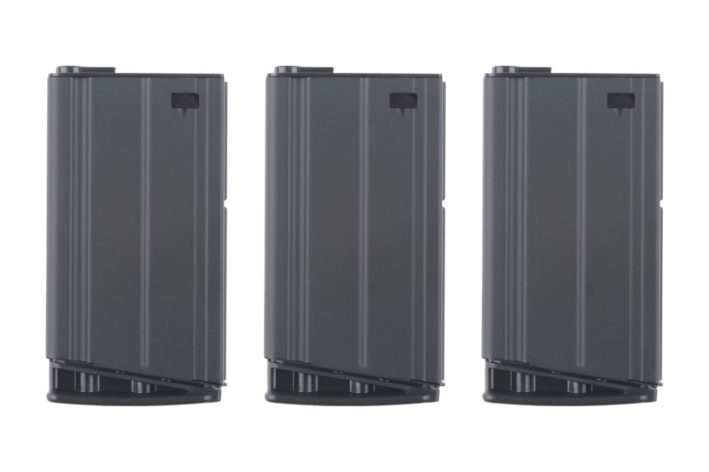 Set of 3 Mid-Cap 160 BB SCAR-H Magazines - Black