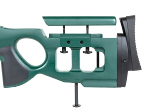 Fusil de francotirador Snow Wolf SW-98 airsoft con bípode, visor y silenciador
