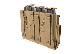 Bolsa triple en cargadores - bronceado