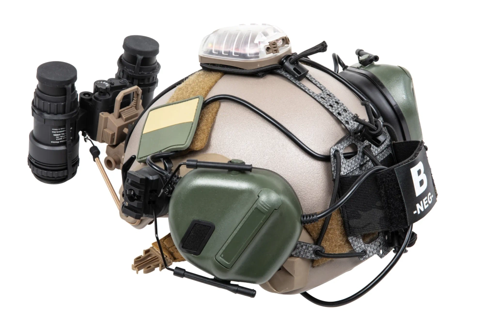 Couvercle de batterie NVG pour casque Wosport Bridge Lightweight MC Black
