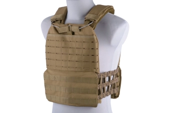 Vesta typu plate carrier molle/laser-cut - tan
