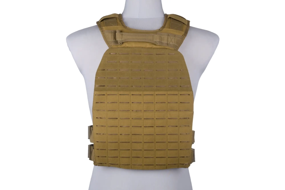 Chaleco plate carrier cortado a láser - bronceado