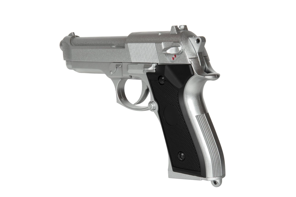CM126 Electric Pistol Replica Silver (with battery)