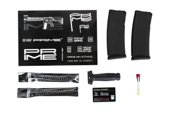 Specna Arms Daniel Defense® MK18 SA-P19 Prime™ Aster II ETU airsoft Carabina con motor brushless de un solo disparo Negro