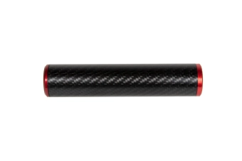 Silencieux carbone 30x150mm - Rouge