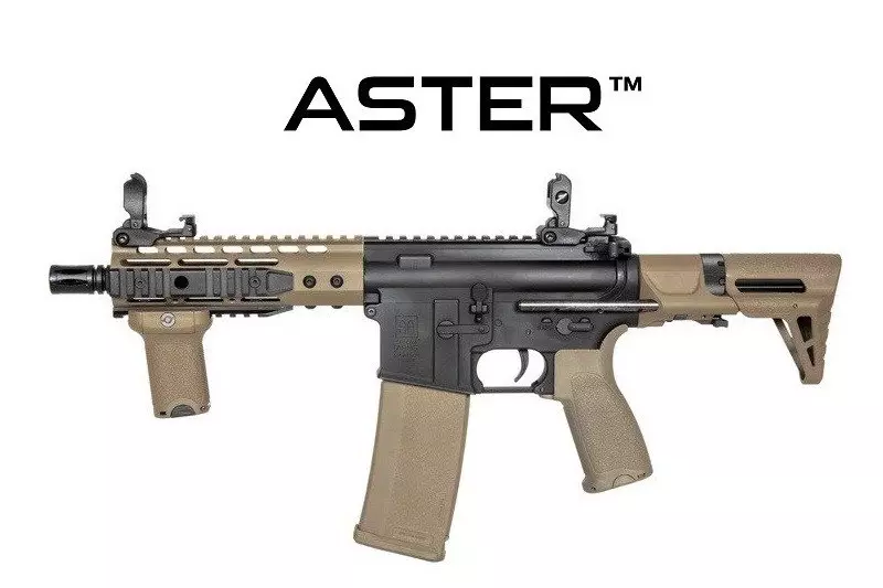 Replika karabinka SA-E12 PDW EDGE™ ASTER™ V2 Custom - Half-Tan