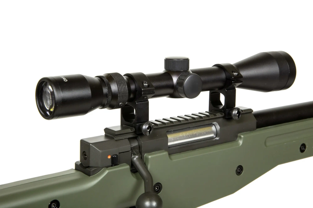 Warrior I  Sniper Rifle Replica (with scope and bipod) - Olive
