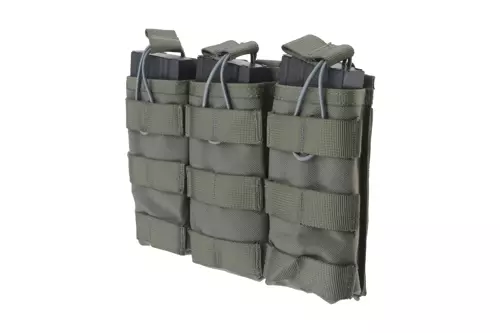 Triple Open I Pouch for AK/M4/G36 Magazines - Ranger Green