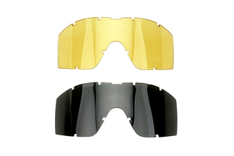 Lunettes de protection à profil bas + jeu de lentilles - vert olive