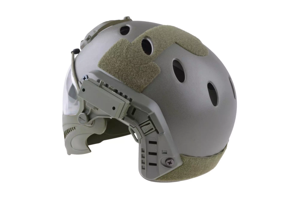 FAST PJ Réplique de casque de pilote - vert olive (OUTLET)