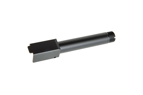 Lufa zewnętrzna 2 Way Fixed" Non-Recoiling do replik Umarex Glock 19X - Czarna "