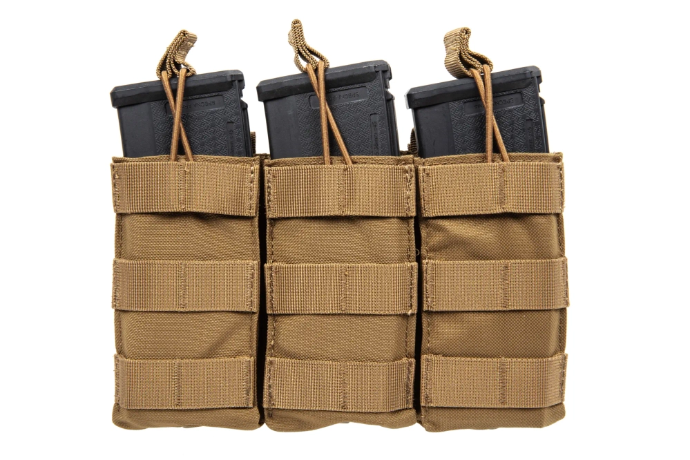 Cargador triple tipo abierto para cargadores M4/M16 Specna Arms Tan