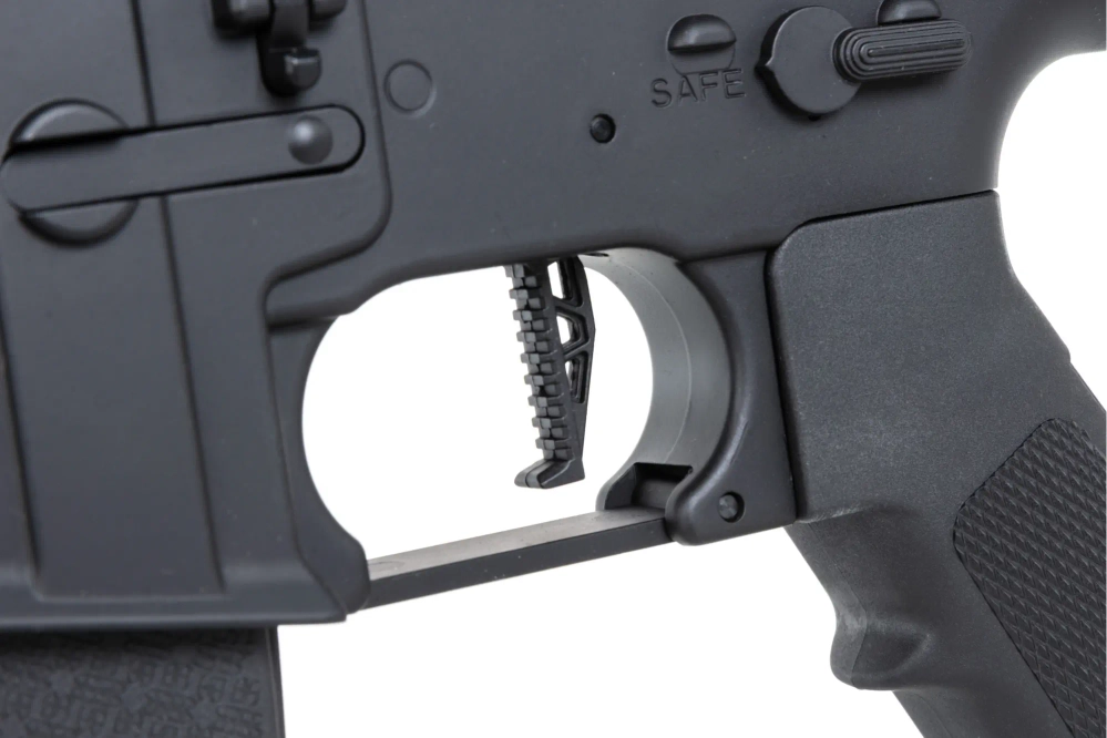 Specna Arms Daniel Defense® MK18 SA-P19 Prime™ Aster II ETU airsoft Carabina con motor brushless de un solo disparo Negro