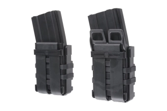 Double Open III (M) 5.56 Magazine Pouch - Black