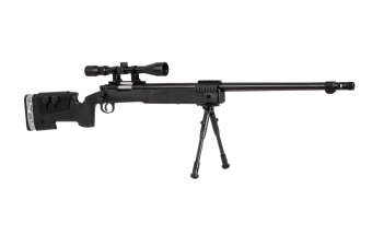 Airsoft pušky odstřelovací puška MB17D - s dalekohledem a dvojnožkou