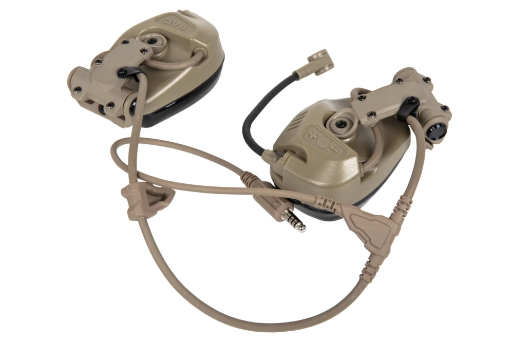 Tac-Sky headset WYS0115 met helmbevestiging Flat Dark Earth